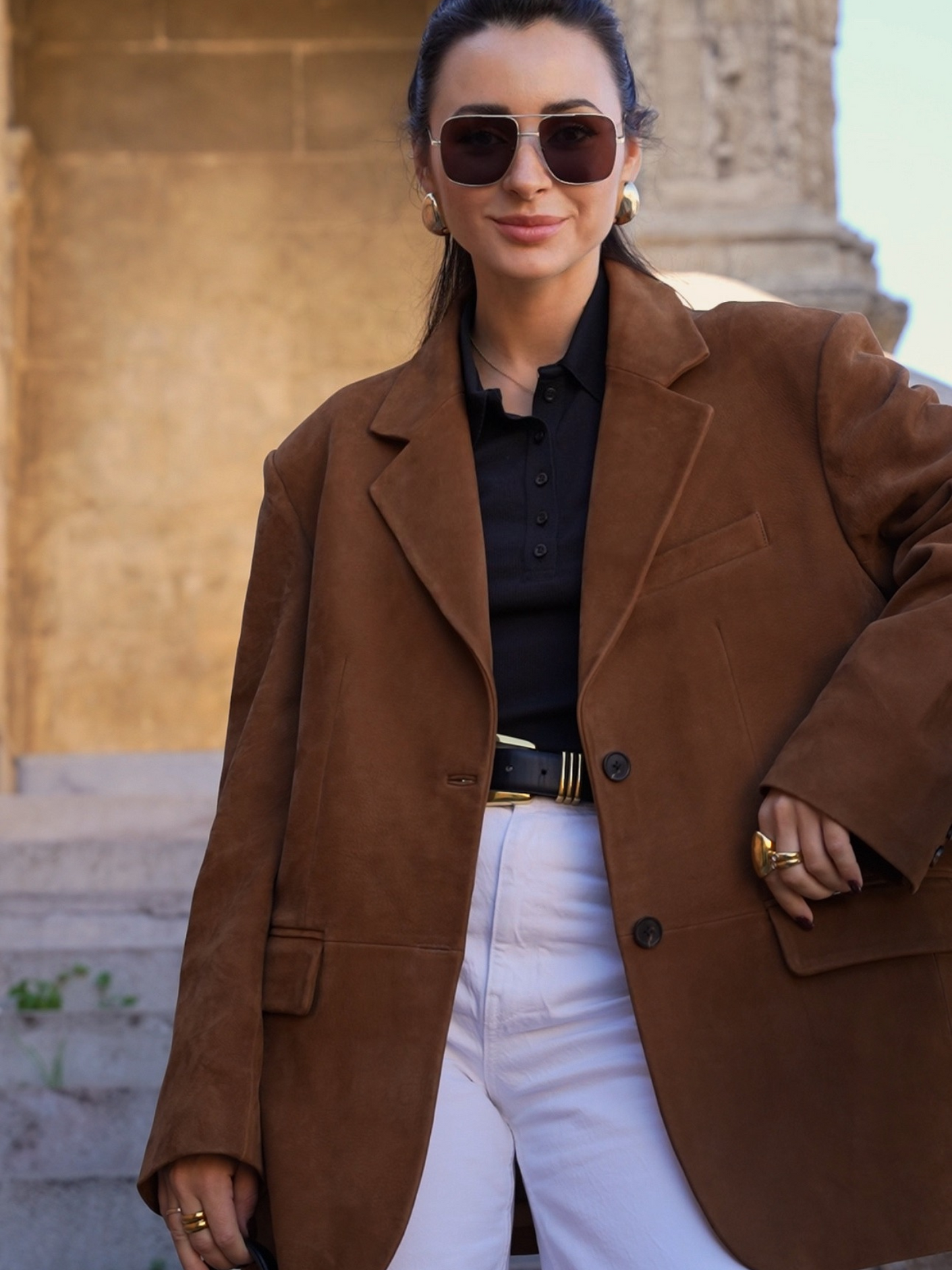 Jan Brown Suede Blazer