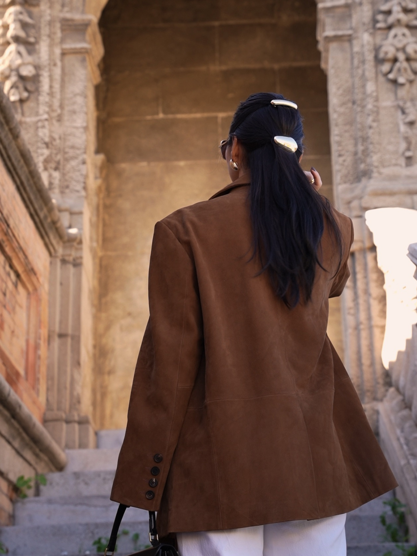 Jan Brown Suede Blazer