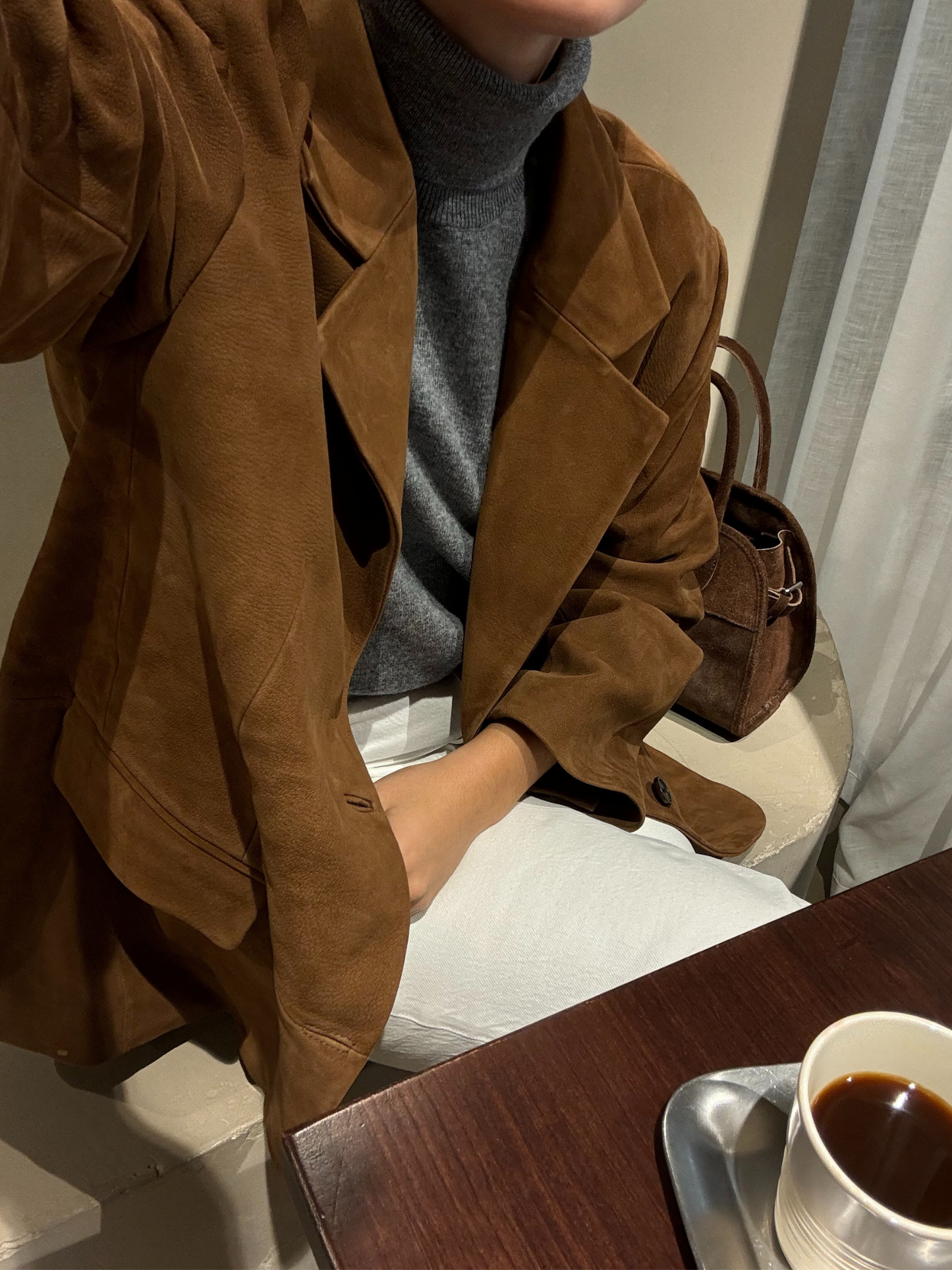 Jan Brown Suede Blazer