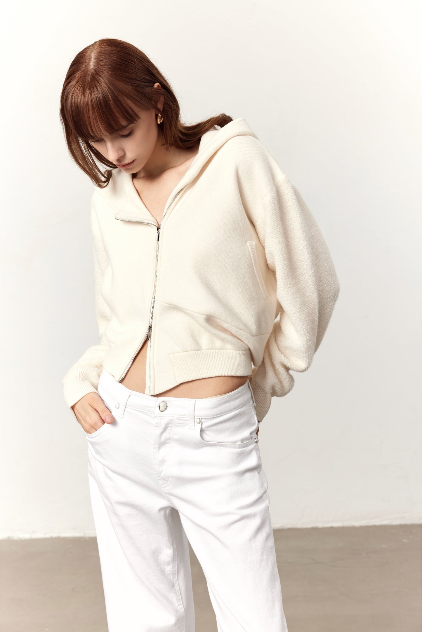 Alou White Wool Jacket