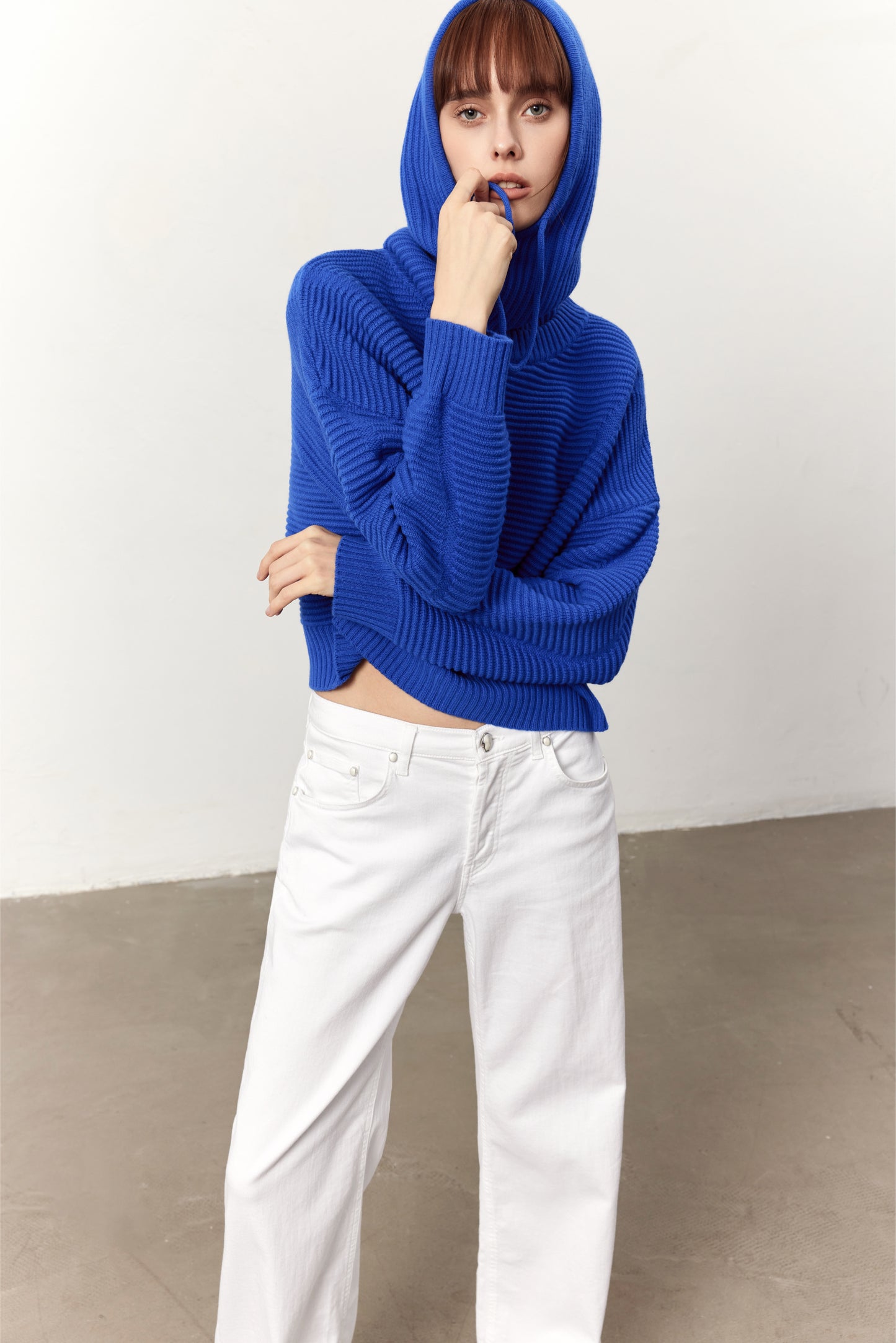 Campbell Navy Wool Sweater