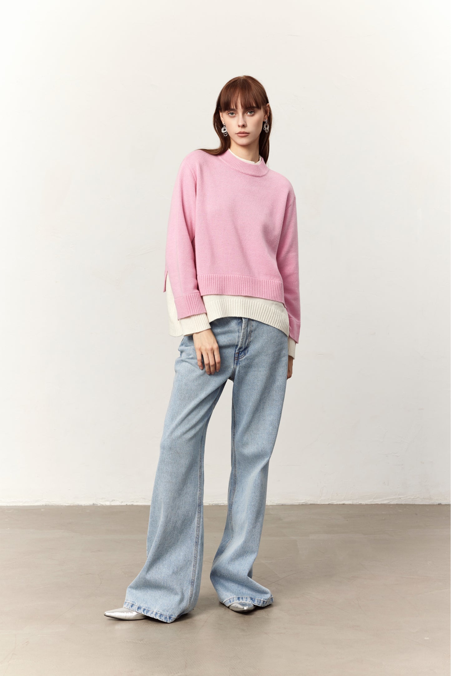 Chase Pink Wool Sweater