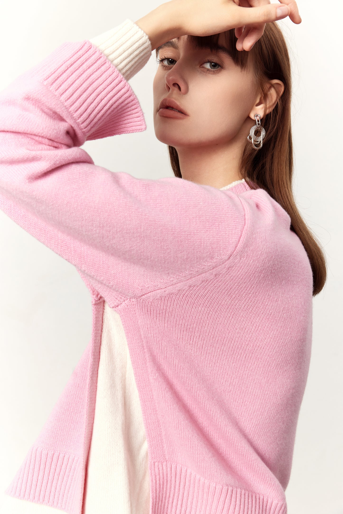 Chase Pink Wool Sweater