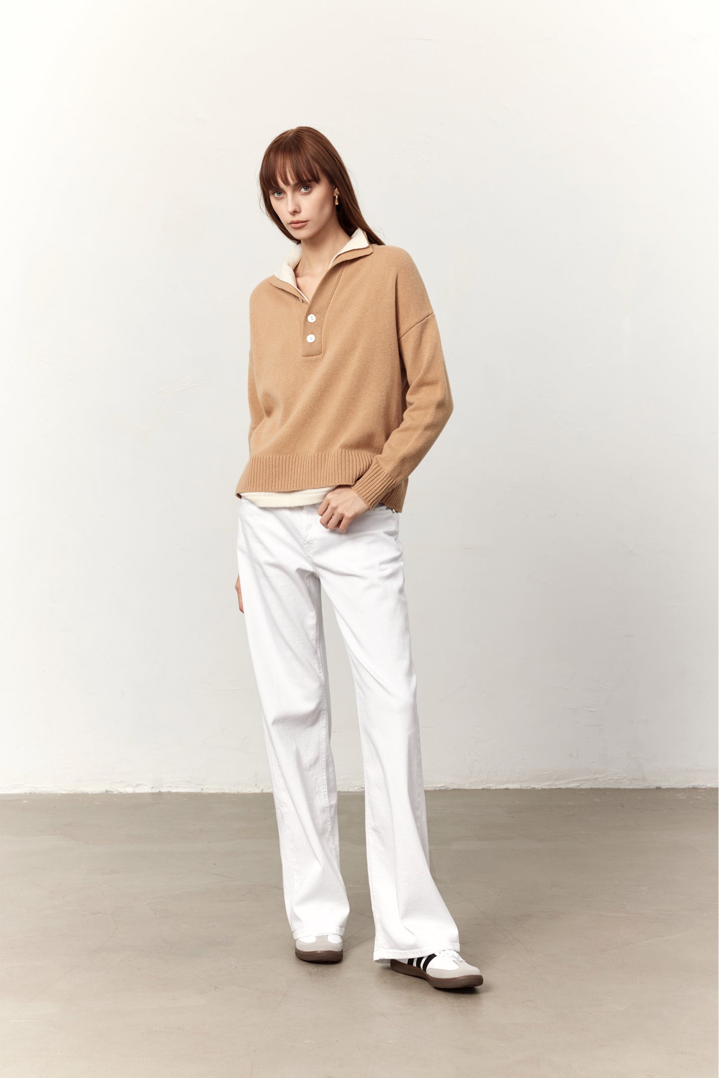 Dakota Beige Wool Sweater