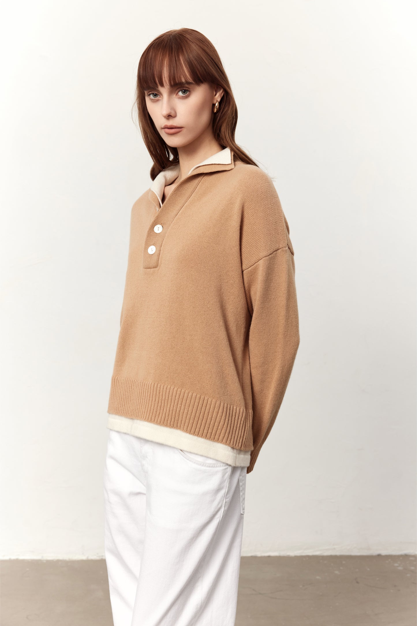 Dakota Beige Wool Sweater