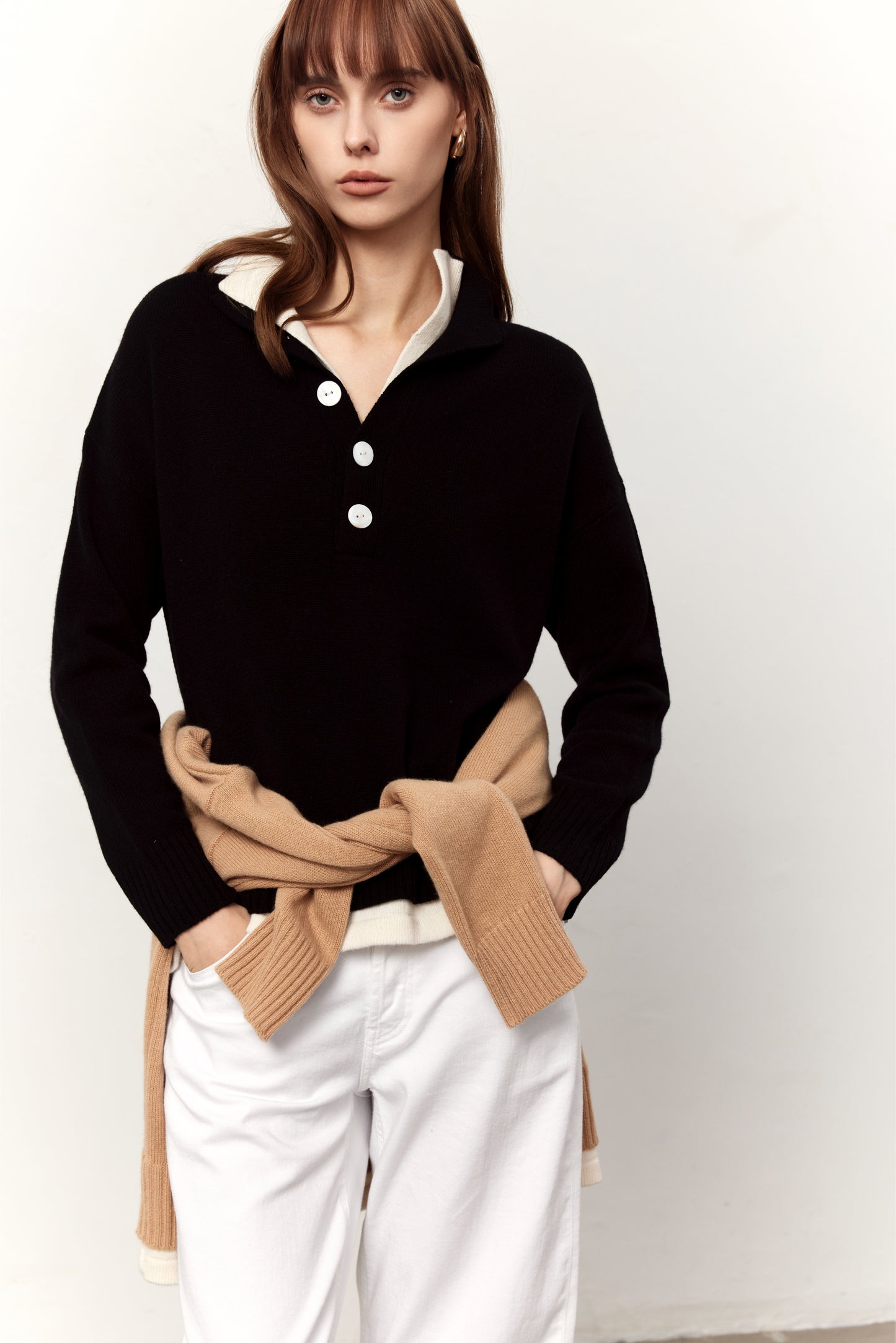 Dakota Black Wool Sweater
