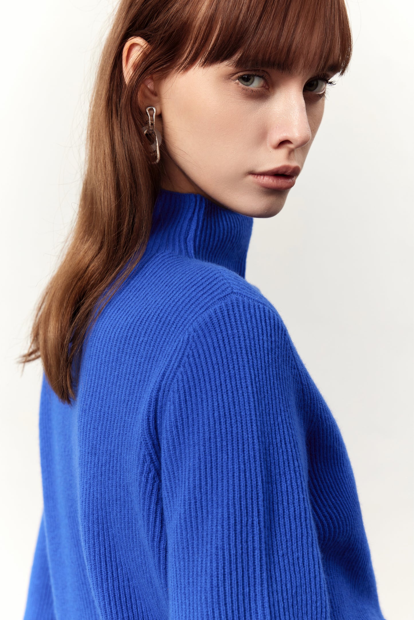 Emery Navy Wool Sweater