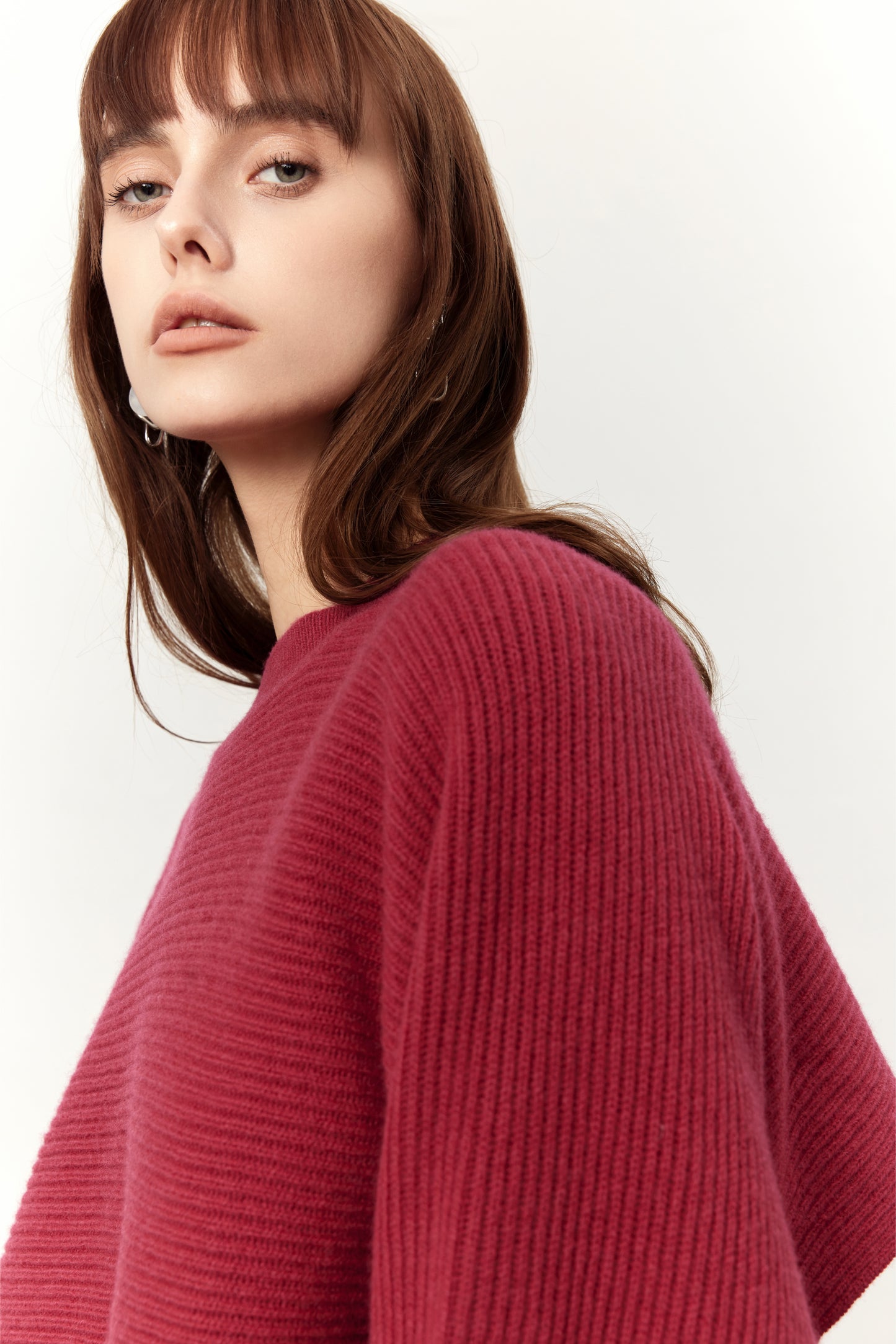 Jude Red Wool Two-piece Sweater