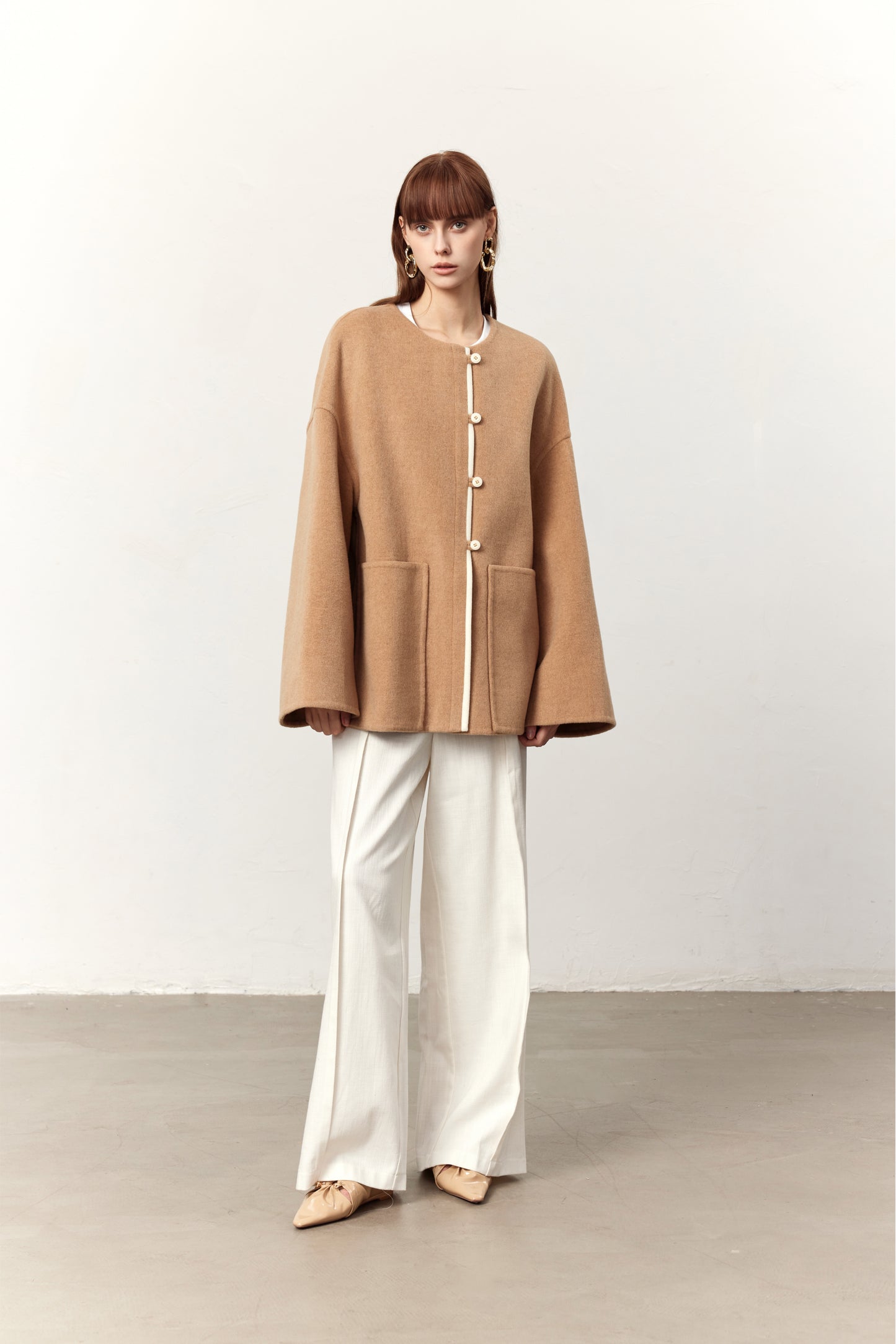 Taylor Camel Cashmere Blend Coat