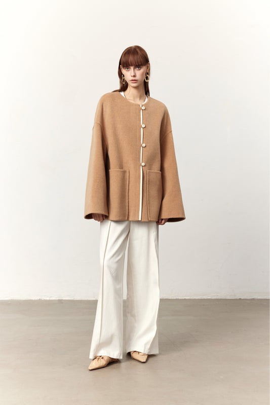 Taylor Camel Cashmere Blend Coat