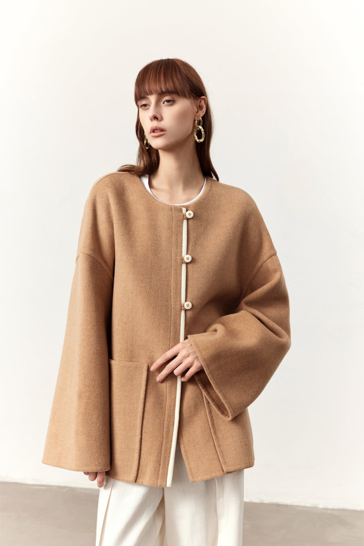 Taylor Camel Cashmere Blend Coat