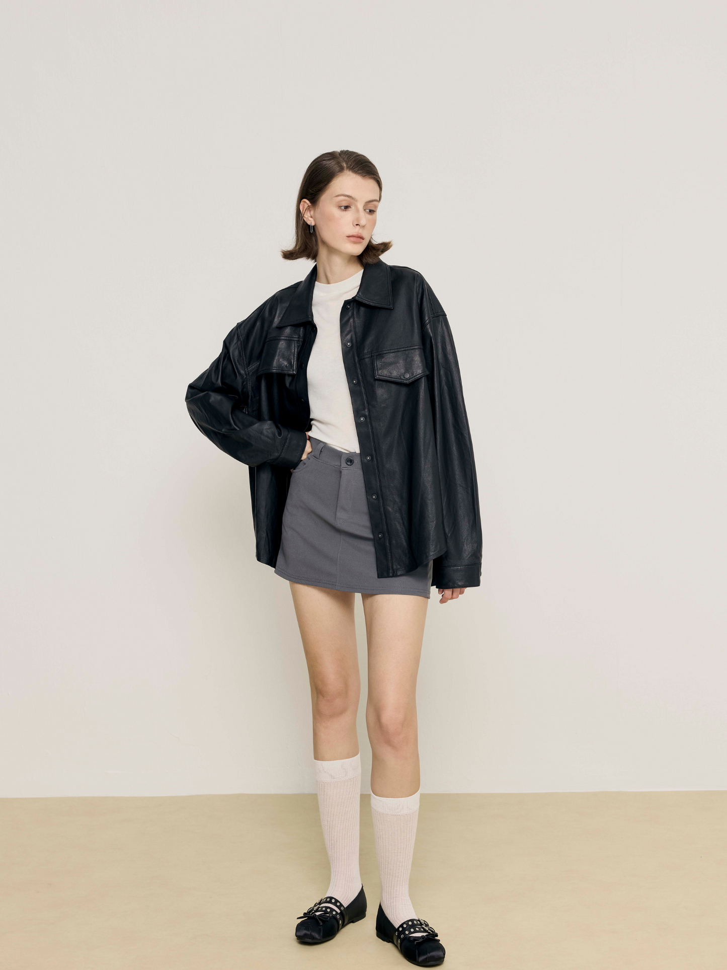 The Luna Black Leather Jacket