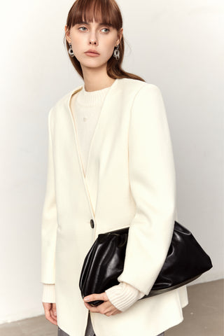 Addison White Cashmere Blend Blazer