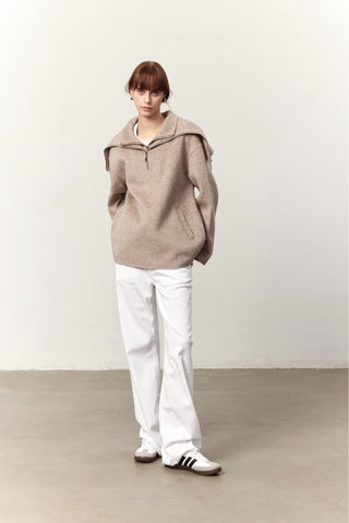 Kendall Camel Wool Pullover