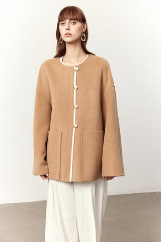 Taylor Camel Cashmere Blend Coat