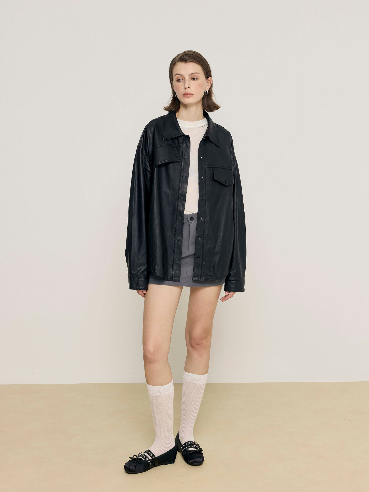The Luna Black Leather Jacket